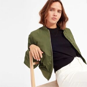 Everlane Olive Green Bomber Jacket